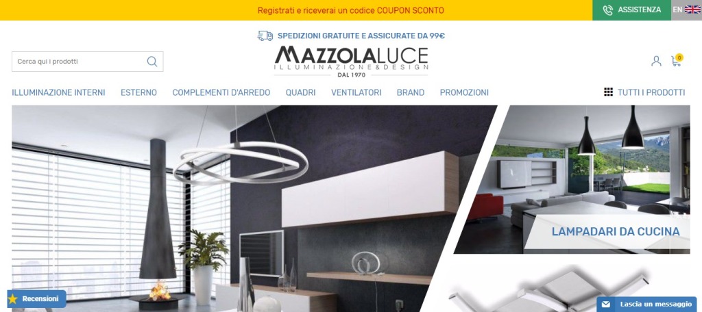 Online il nuovo e-commerce Mazzola Luce firmato Os2